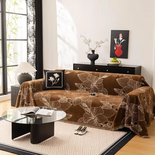Vista 18 de DREAMINGO Fundas de sofá biplaza para sofá de 2 plazas, manta jacquard moderna y minimalista protectora de muebles para mascotas, lavable, funda