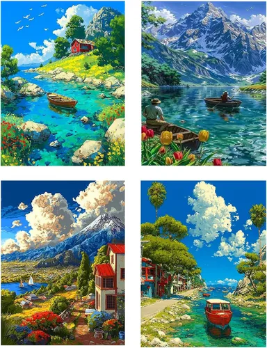 Vista 15 de DOTSOPS Kits de pintura de diamantes para adultos, kit de pintura para manualidades, manualidades, paquetes de arte de diamantes 5D, kits completos