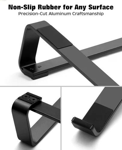 Vista 5 de Thibault Soporte para Laptop para Escritorio - Soporte Ergonómico de Aluminio para Computadora, Elevador de Laptop, Soporte de Refrigeración