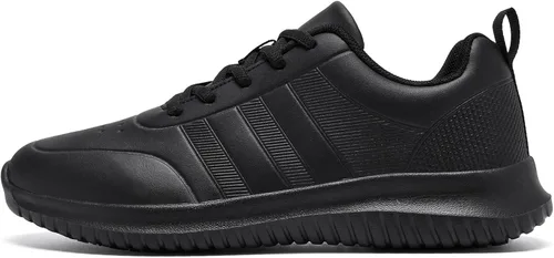 Vista 3 de Zapatos de servicio de alimentos antideslizantes para mujer, zapatos de enfermería, cómodos, ligeros, antideslizantes, zapatos de trabajo