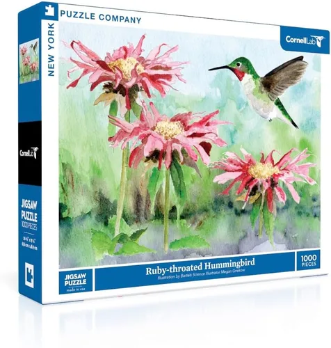 Vista 8 de New York Puzzle Company - Cornell Lab Birds of Eastern/Central North America - Rompecabezas de 1000 piezas para noches de juego familiares por Pedro