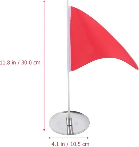 Vista 6 de BESPORTBLE Juego de banderas y tazas de palos de golf, mini taza de golf y banderas para poner golf de repuesto verde, copa de agujero para palo
