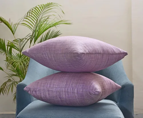 Vista 3 de Almohadas decorativas para sofá cama, almohadas decorativas de sala de estar, almohadas rústicas, fundas de almohada sólidas de seda