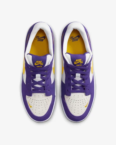Vista 4 de Nike SB Force 58, court púrpura/amarillo-blanco-blanco