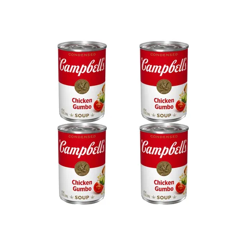 Vista 11 de Campbell's Sopa condensada de pollo gumbo, lata de 10.5 onzas