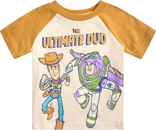 Vista 5 de Disney Conjunto de 2 piezas de camiseta y pantalones cortos de manga corta de Mickey Mouse Lightning McQueen Toy Story (12M-24M)