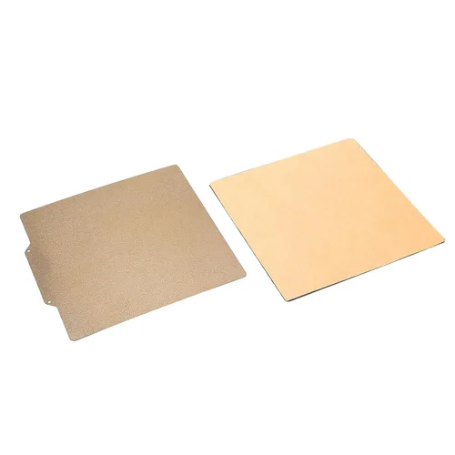 Vista 3 de Placa de construcción de impresora 3D de 7.874 x 7.874 in, doble cara PEI pulverizado en polvo de acero con resorte flexible plataforma de cama