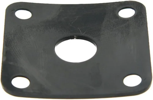 Vista 2 de Dopro Placa de Jackplate cuadrada curvada de metal negro para LP Les Paul de EE. UU