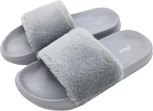 Vista 7 de FUNKYMONKEY Sandalias planas cómodas de piel sintética para mujer