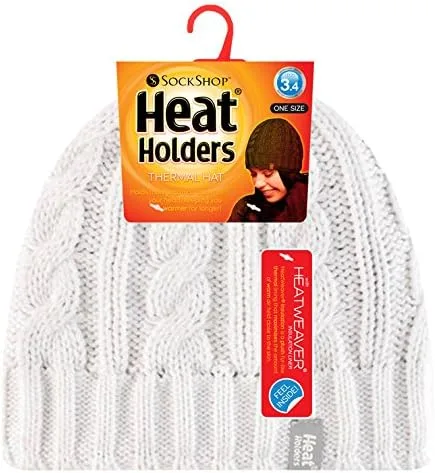 Vista 2 de HEAT HOLDERS - Gorro de invierno para mujer tejido de forro polar 34 tog talla única