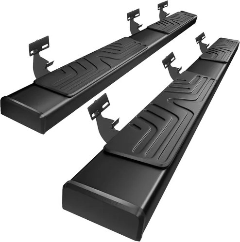 Vista 12 de PZ - Estribos de 6 pulgadas compatibles con Dodge Ram 1500 Crew Cab 2009 - 2018 (incluye 2019 - 2024 1500 Classic), Ram 2500 3500 2010 - 2024 Negro