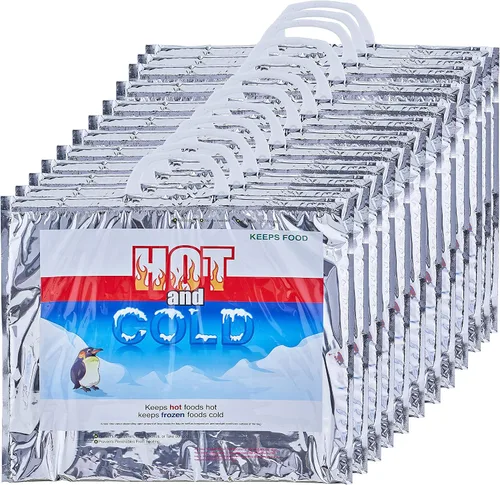 Vista 38 de Superio Bolsas Aisladas Calientes y Frías para Entrega de Alimentos, Bolsas de Compras de Comestibles, Almacenamiento de Alimentos para Comida