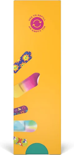 Vista 7 de Welly Bravery Badge Paquete de Valor Vendas Adhesivas de Tela Flexible Formas y Patrones Surtidos para Cortes Menores, Rasguños y Heridas - 100