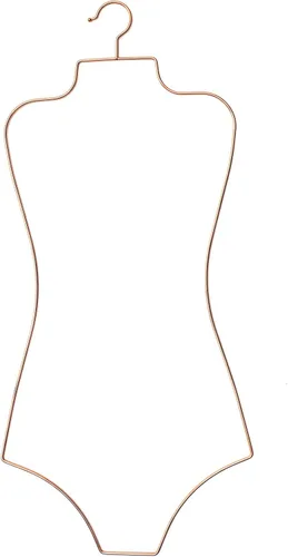 Vista 10 de Colgador de bikini de cuerpo completo con forma de metal y alambre para traje de baño, perchas para exhibición, paquete de 10 unidades (negro)