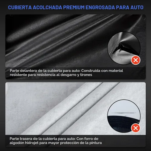 Vista 2 de Funda de auto para Tesla Model 3 2017-2026, 6 capas de cubierta impermeable para todo tipo de clima, cubierta exterior completa para exteriores