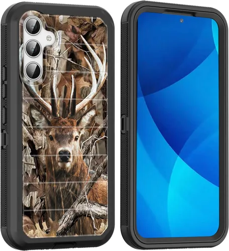 Vista 19 de Funda para Galaxy A15 5G, cuerpo completo, protección contra caídas, a prueba de polvo, resistente de 3 capas, militar, resistente, duradera