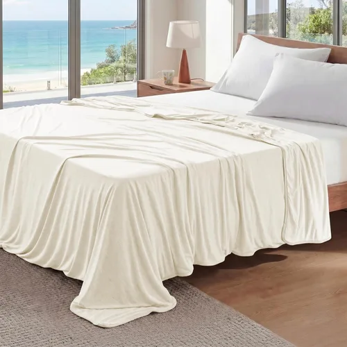 Vista 17 de Bedsure - Manta refrescante para personas que tienen calor al dormir, para habitación de niñas y niños, cobija fresca, ropa de cama ligera