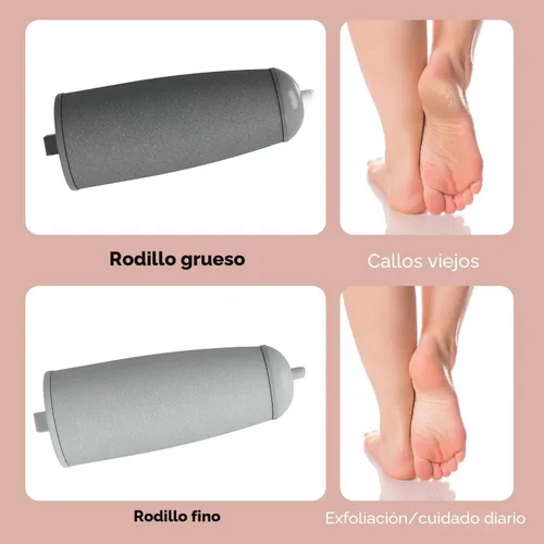 Vista 8 de Removedor de Callos para Pies, ZABOUL Removedor de Callos Eléctrico para Pies Recargable Herramientas de Pedicura Varita de Pedicura Suave Lima