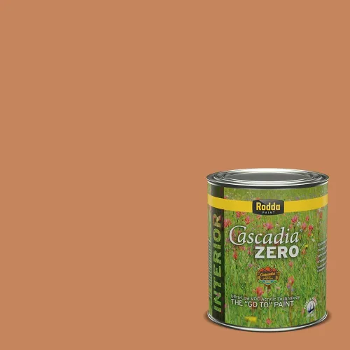 Vista 304 de Rodda Paint CASCADIA ZERO - Pintura plana e imprimación para interiores en uno, cuarto de galón, crema de ballet