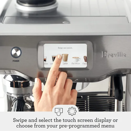 Vista 4 de Breville BES990BTR Oracle Touch - Máquina de café expreso, trufa negra