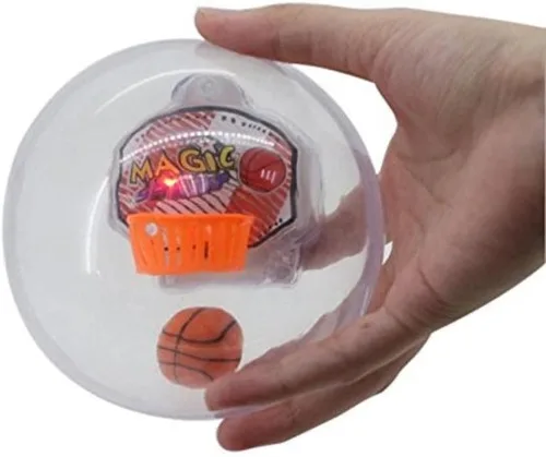 Vista 4 de C&H Solutions Juego de baloncesto 2XMini,Tiro de baloncesto,Juego electrónico de baloncesto,Nuevos juegos de disparos de mano de descompresión