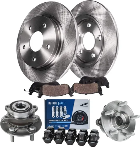 Vista 25 de Detroit Axle - Kit de frenos para Mazda CX-5 2019-2024, rotores de freno de disco pastillas de freno de cerámica con herrajes 2020 2021 2022 2023