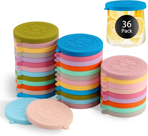 Vista 13 de Oui - Tapas de silicona para tarros de yogurt, cubiertas para tarros de vidrio de yogur Oui de 5 onzas, perfectas para botellas de yogur Oui