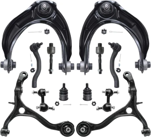 Vista 69 de Detroit Axle - Kit de extremo de 12 piezas para Ford Explorer Mercury Mountaineer 1998-2001 1999 2000, 2 brazos de control delanteros superiores