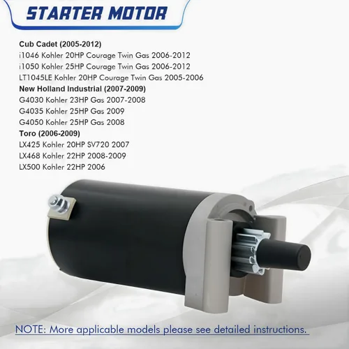 Vista 5 de Kohler Serie 7000 Motor de arranque de repuesto KT715 KT725 KT730 KT735 Courage Twin SV710 SV715 SV720 SV730 SV735 SV740,20HP 23HP 25HP 27HP