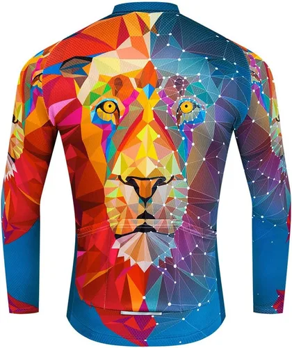 Vista 2 de Ciclismo Jersey Hombres, Bicicleta de Montaña Camisa Ciclismo Tops Ropa de carretera Ropa Bicicletas Ciclismo Outfit XXS-6XL