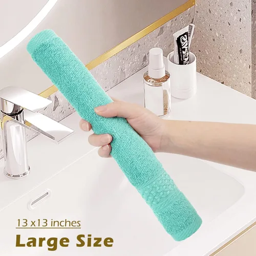 Vista 9 de Cleanbear Paquete de 12 paños de baño 100 % algodón, 13 x 13 pulgadas, 12 colores surtidos (multicolor, 12)