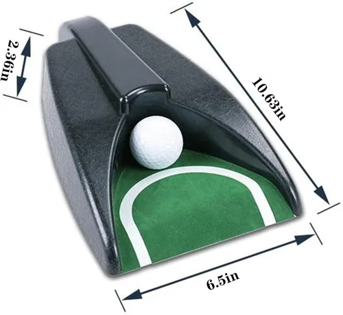 Vista 2 de Taza de golf automática con retorno de pelota - Ayuda portátil para entrenamiento interior/exterior