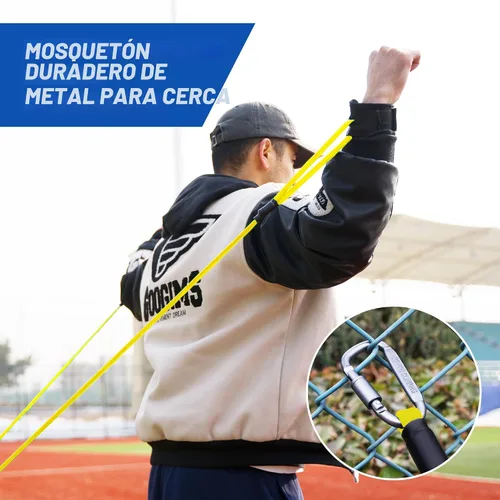 Vista 6 de SunNordik Bandas de resistencia para lanzadores, equipo de entrenamiento de béisbol y softbol para mejorar la fuerza del brazo y el entrenamiento
