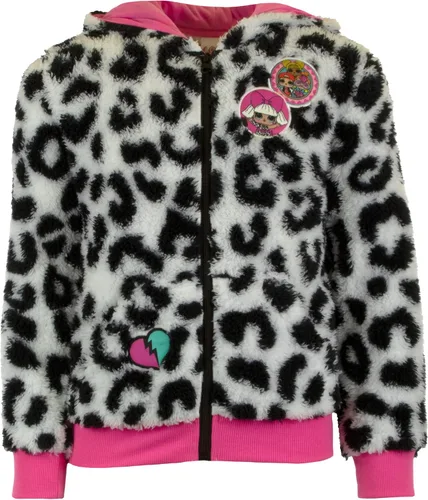 Vista 3 de L.O.L. Surprise! Sudadera con capucha con cremallera para niñas, LOL Surprise con capucha para niñas