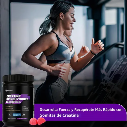 Vista 9 de Gomitas de monohidrato de creatina certificadas por NSF, 90