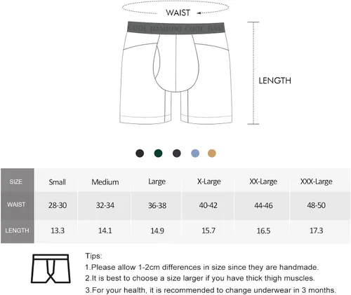 Vista 6 de BAMBOO COOL Men's Boxer Briefs Man Boxer Comfortable Breathable Bamboo Viscose Underwear for Men 3 Pack