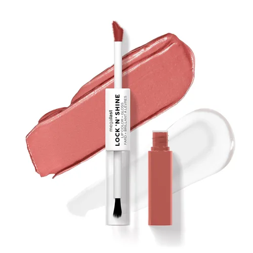 Vista 17 de wet n wild Megalast Lock 'N' Shine Lip Color + Gloss Lipstick Affogato Dreams