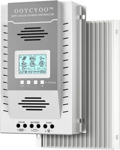 Vista 11 de Controlador de carga MPPT 60 amperios, regulador de carga de panel solar 12V 24V Auto 60A, entrada máxima 100V con pantalla LCD para batería
