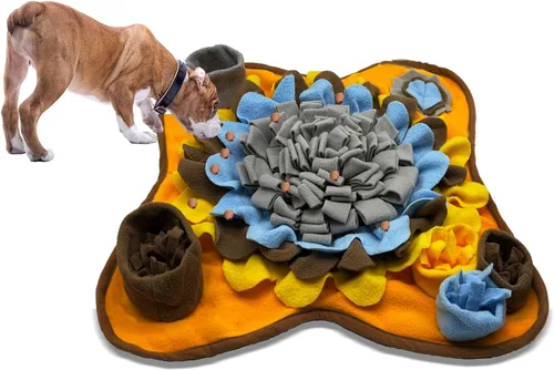 Vista 7 de Alfombrilla de olfateo para perros, esteras de alimentación para mascotas, almohadilla de olfateo para cachorros, juguetes interactivos