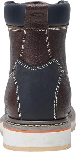 Vista 9 de HISEA NINGO Botas de trabajo para hombre, botas de acero y punta suave, 6 pulgadas, resistentes al agua, antideslizantes, zapatos de trabajo