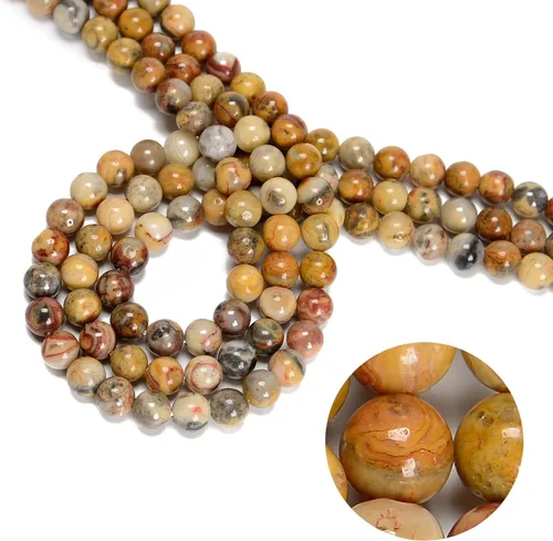 Vista 21 de 47 cuentas de jade esmeralda africana de 0.315 pulgadas (0.315 in), redondas naturales, sueltas, cuentas de piedra real, piedras preciosas genuinas