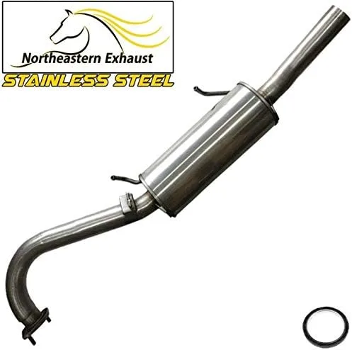 Vista 9 de Northeastern Exhaust Resonador de acero inoxidable, tubo intermedio, kit de sistema de silenciador compatible con Infiniti QX4 2002-2003 y Nissan