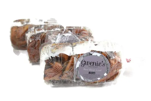 Vista 6 de Gwenie's Pastries Pan de remolino de frijoles rojos (frijoles rojos, 1 pan) Consumir en 5 días o refrigerar