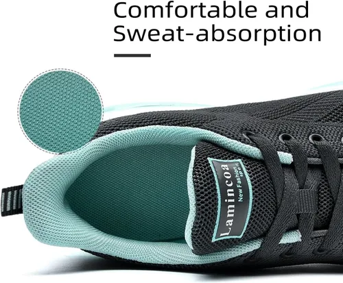 Vista 4 de Zapatos deportivos para correr con aire para mujer, ligeros, con amortiguación de aire, para gimnasio, entrenamiento, deportes