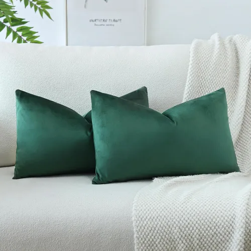 Vista 53 de OTOSTAR - Fundas de almohada decorativas de 16 x 16 pulgadas, fundas de cojín de terciopelo suave, fundas cuadradas para sofá, cama, sofá del hogar