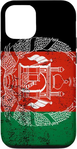 Vista 27 de iPhone 11 Pro Max Grunge bandera de Afganistán Vintage South Asia Pashto Dari estuche de regalo