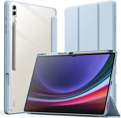 Vista 7 de JETech Funda para Samsung Galaxy Tab S10 Ultra/Tab S9 Ultra de 14.6 pulgadas con soporte para S Pen y parte trasera de policarbonato transparente