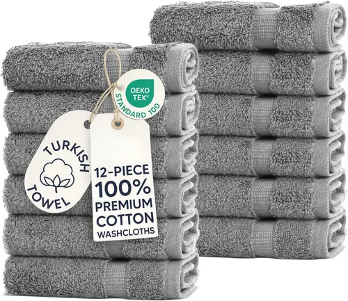 Vista 50 de Chakir Turkish Linens - Toallas turcas de 100% algodón, suaves y absorbentes (juego de 3 toallas personalizables, color aguamarina)