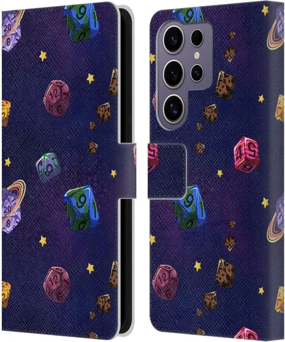 Vista 193 de Head Case Designs Officially Licensed Carla Morrow Colorful Space Dice Patterns Leather Wallet Case Compatible with Samsung Galaxy A07 4G
