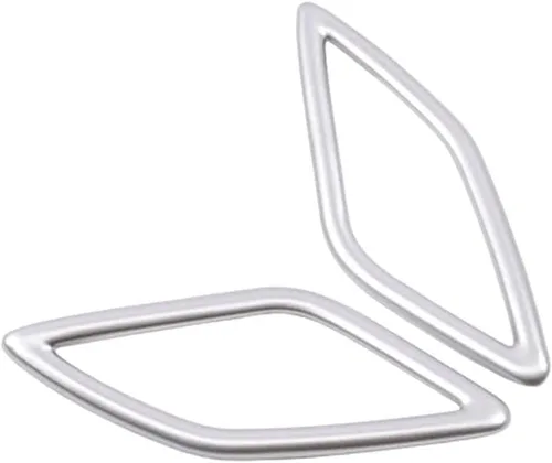 Vista 2 de Lirun Interior A Pillar Altavoz Estéreo Bisel Trim para Volvo XC40 2018-2020, Plata